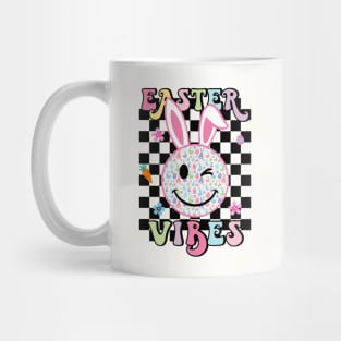 Easter Vibes Smiles Happy Face Bunny Happy Easter Mug